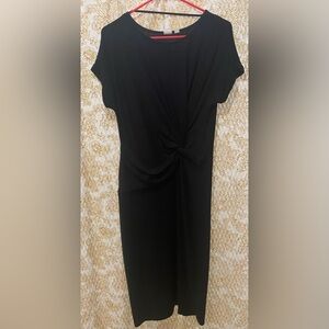 Gap black knit dress, size: small tall with cute knot detail on front
